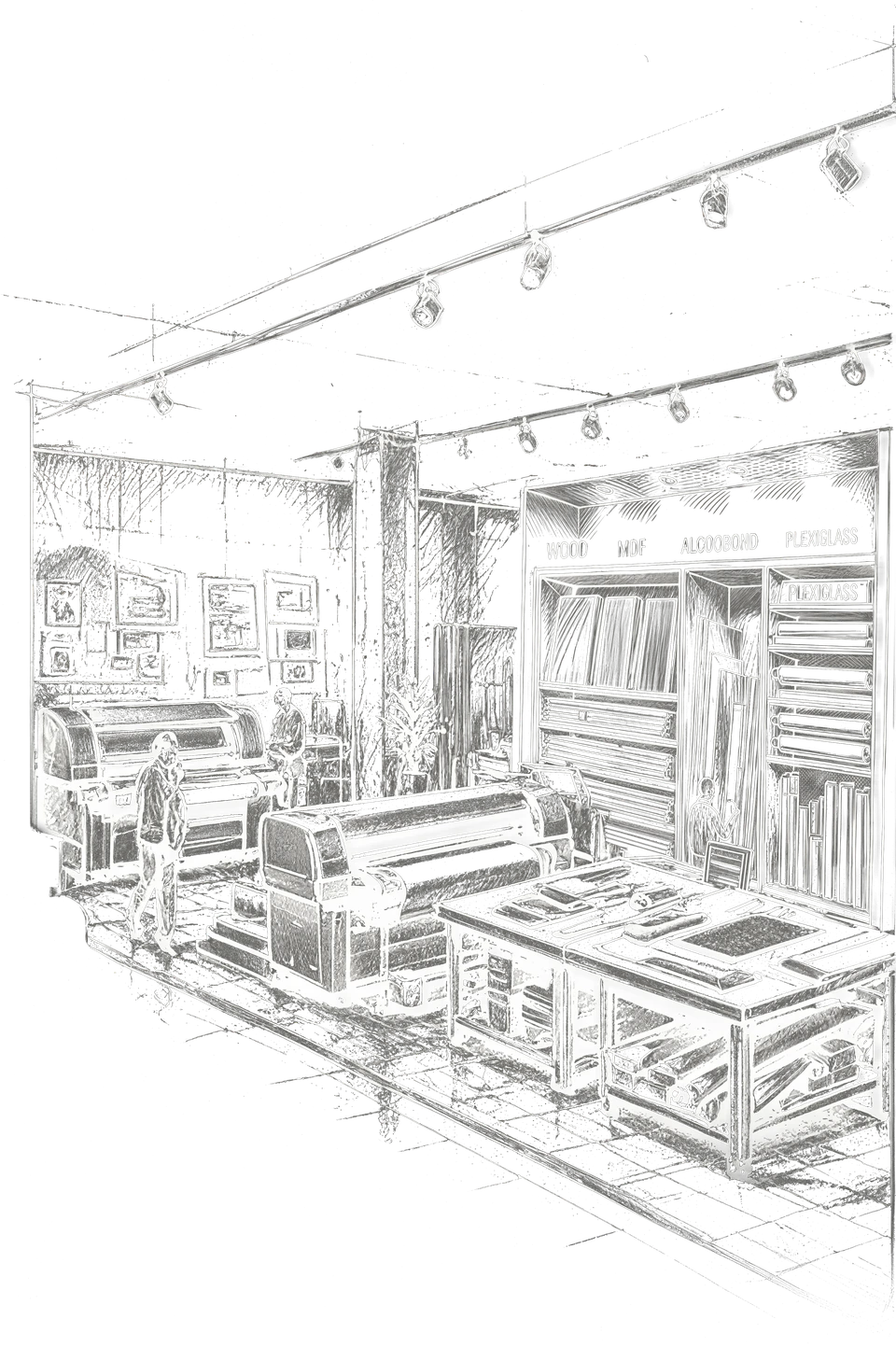 Croquis de production et construction sur mesure